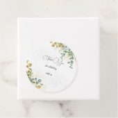 Green und gold Eukalyptus Aquarell Vielen Dank Geschenkanhänger (Beispiel)