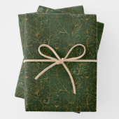 Green und Gold Eukalyptus Geschenkpapier Set (Beispiel)