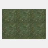 Green und Gold Eukalyptus Geschenkpapier Set (Vorderseite)