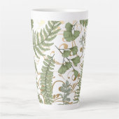 Green und Gold Fern Muster Milchtasse (Vorderseite)