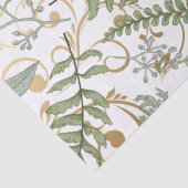 Green und Gold Fern Muster Seidenpapier (Detail)
