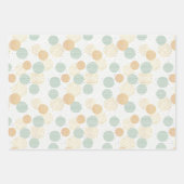 Green und Gold Geometric Christmas Geschenkpapier Set (Vorderseite)