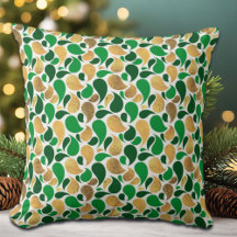 Green und Gold Glitzer Festive Pattern Fusion