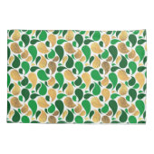 Green und Gold Glitzer Festive Pattern Fusion Kissenbezug (Rückseite)