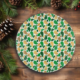 Green und Gold Glitzer Festive Pattern Fusion Schneidebrett