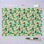 Green und Gold Glitzer Festive Pattern Fusion Seidenpapier (Handwerk)