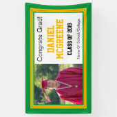 Green und Gold Grad One Foto Banner (Vertikal)
