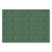 Green und Gold Hochzeitskarten Tischnummer (Rückseite)