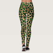 Green und Gold Leopard Leggings (Rückseite)