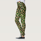 Green und Gold Leopard Leggings (Links)