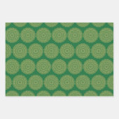 Green und Gold Mandala Geschenkpapier Set (Vorderseite 3)
