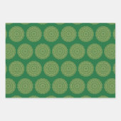 Green und Gold Mandala Geschenkpapier Set (Vorderseite 2)