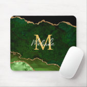 Green und Gold-Marmor Agate Mousepad (Mit Mouse)