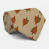 Green und Gold Moderne Weihnachtsbaum Gold Trim Krawatte (Gerollt)