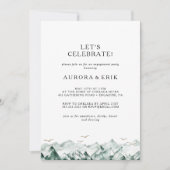 Green und Gold Mountain - Feiern wir die Einladung (Vorderseite)