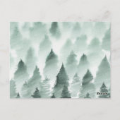 Green und Gold Mountain Vielen Dank Empfang Card Postkarte (Rückseite)