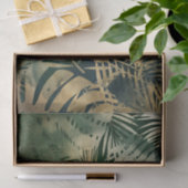Green und Gold Palm Blätter Seidenpapier (Geschenk)