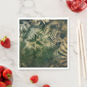 Green und Gold Palm Blätter Serviette (Beispiel)