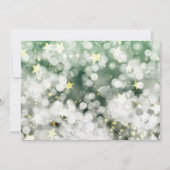 Green und Gold Party Einladung für Ferien (Rückseite)