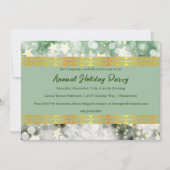 Green und Gold Party Einladung für Ferien (Vorderseite)