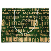 Green und Gold-Sieben-Grundsätze Große Geschenktüte (Vorderseite)