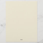 Green und Gold Simple Art Deco Briefbogen (Rückseite)