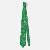 Green und Gold Snowflakes Krawatte (Vorderseite)