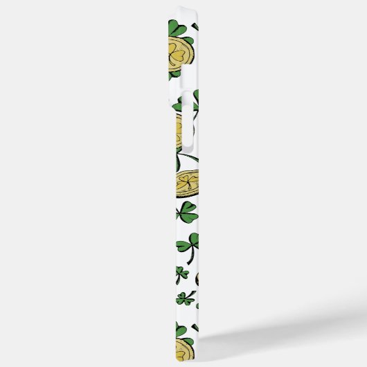 Green und Gold St Patrick's Lucky You Kleeblatt Case-Mate iPhone Hülle (Rückseite / Links)