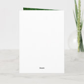 Green und Gold Stars Abschluss Card Karte (Rückseite)