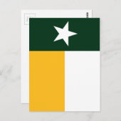 Green und Gold Texas Flag Postkarte (Vorne/Hinten)