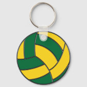 Green und Gold Volleyball Gastgeschenke Schlüssela Schlüsselanhänger (Rückseite)