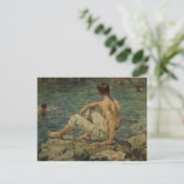 Green und Gold von Henry Scott Tuke Postkarte (Stehend Vorderseite)