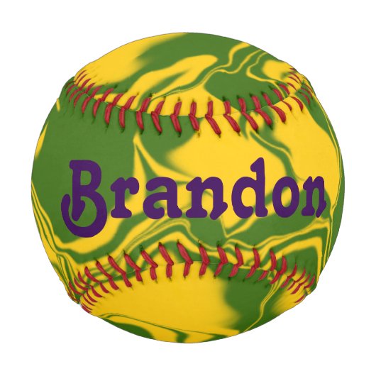 Green und Gold Waves Baseball (Vorderseite)
