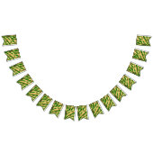 Green und Gold Zebra Wimpelkette (Alle)