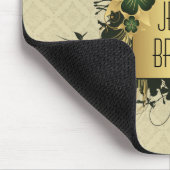 Green und Golf Floral Spray Personalisiert Mousepad (Ecke)