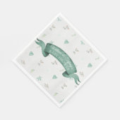 Green und Gray Baby Koala Baby Dusche Serviette (Ecke)