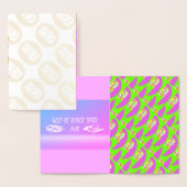 Green und hell lila Muster Card Folienkarte (Anzeige)