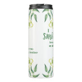 Green und Ivory Sister in Laugh Funny Zitat Thermosbecher (Rückseite)