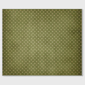 Green und Kraft Retro Christmas Geschenkpapier (Flach)