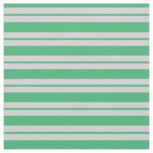Green und Light Gray Lined Pattern Stoff (Nahaufnahme)