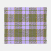 Green und Lila Tartan Kariert schottisch, nahtlos  Fleecedecke (Vorderseite (Horizontal))