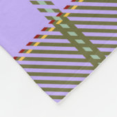 Green und Lila Tartan Kariert schottisch, nahtlos  Fleecedecke (Ecke)