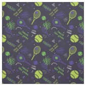💚 Green und 💜 lila Tennismuster, kundenspezifisc Stoff (Muster)
