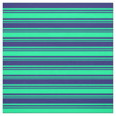 Green und Midnight Blue Lines Stoff (Muster)