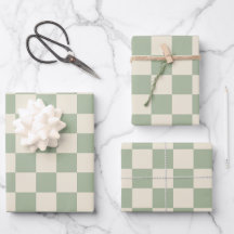 Green und Off White Checkerboard