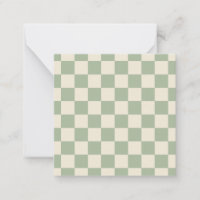 Green und Off White Checkerboard