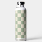 Green und Off White Checkerboard Trinkflasche (Rechts)