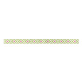 Green und Pink Ikat Diamonds Pattern Satinband (Vorderseite)