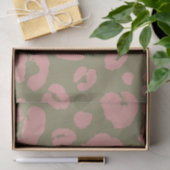Green und Pink Leopard Muster Seidenpapier (Geschenk)