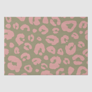 Green und Pink Leopard Muster Seidenpapier
